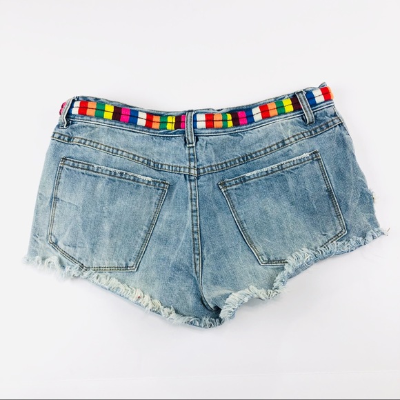 Free People Pants - Free people multi color jean shorts